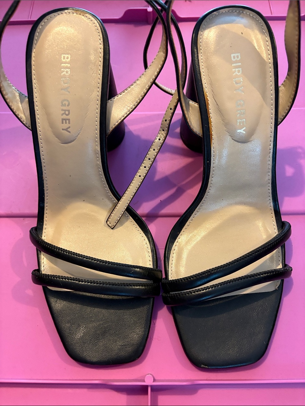 Birdy grey heel sandal